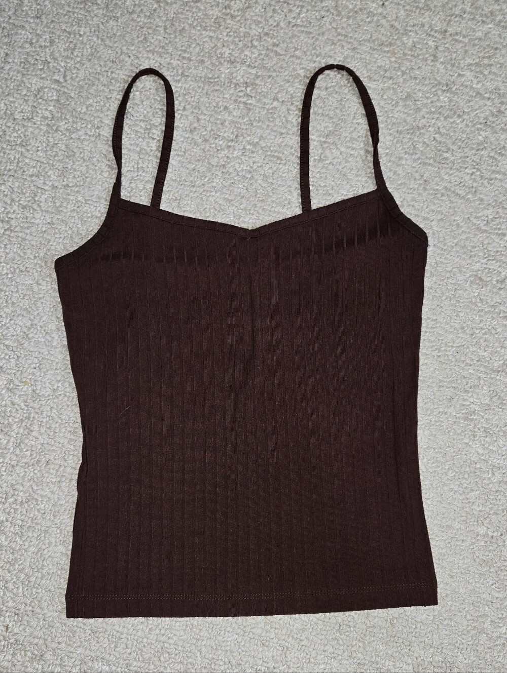 Women's Ribbed Spaghetti Strap Tank Top